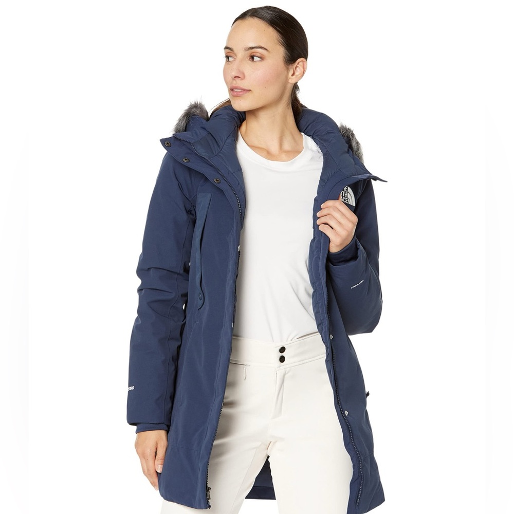 North Face Women Outer Boroughs Parka in Summit Navy size XL
